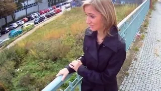 Amazing blonde Soni's love tunnel filled with rod