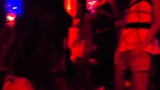 Racy exotic floozy bounces on hard love rocket