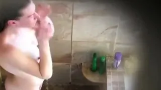 peeking at my hot showering sister