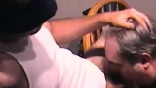 Tiedup straight amateur sucked by DILF