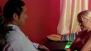 Amazing fucking on the sofa with blonde stripper Cindy Behr