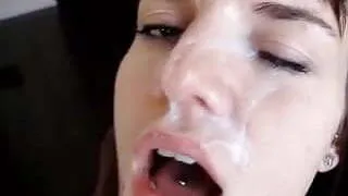 huge facial cumshot