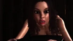 Rough anal sex in gloryhole room with a hot trans girl