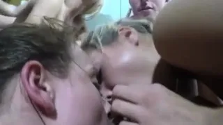 Sporty blonde teen The girls continue the hookup bash to fea