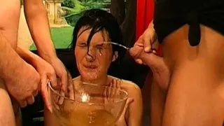 Delicious facial spunk flow