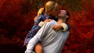 Voluptuous blonde floozy gets a big love stick