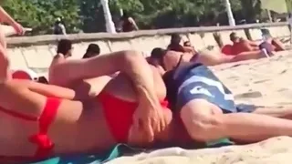 Swinger Outdoor Beach Gang bang Public Sex Part Ii
