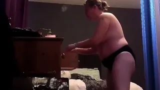 chubby hairy mom sneaky watched