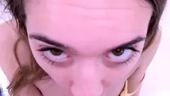 Gorgeous teen gets creamy pussy fucked in studio