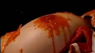 Hooded Asian Gets Waxed