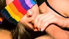 Tinder Pierced Blindfolded nice Blowjob