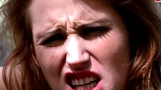 spanish brunette milf at outdoor anal