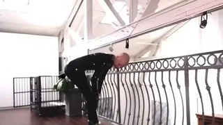 two women fetish latex asslicking and anal mff