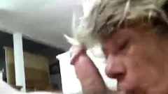 Granny sucks good and swallows reward