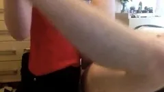 amateur pegging couple