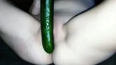 Cucumber Fun 2 - Hear her moan... (pussy sound) xx