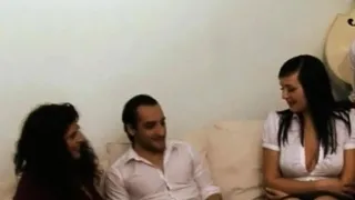 CFNM UK mistresses milking small penis