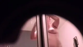 sneaky watching my naked thick mom