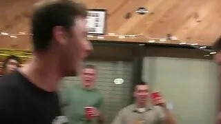 Pledging teen doggystyled after cocksucking