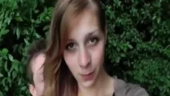Girlfriend gets creampied outside