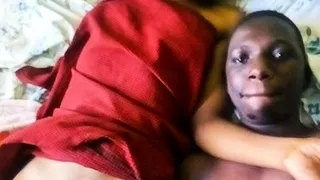 Black couple film their first time REAL sex tape