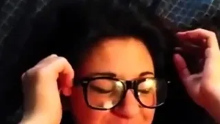 Cum on girl's glasses (napoletana)