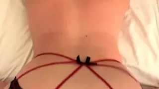 Big ass anally plugged and pounded doggystyle from his POV