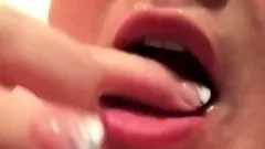 Close-up of CIM with cum play and cum cleanup