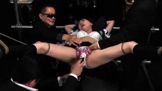 Asian bukkake fetish slut toyed and facialized