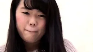 Shy asian teen peeing