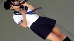 Cute Japanese Students Dance