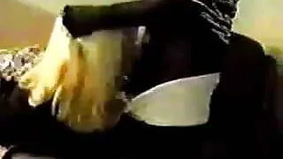 Blonde white woman goes black for the first time - Amateur Interracial Homemade