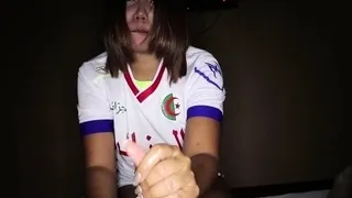 Asian amateur gives client body massage