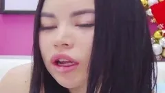 Pretty Asian Hottie Fucks her Tight Ass