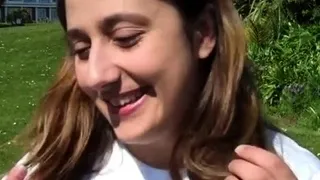 Petite hotty orgasms as she takes the massive dick she saw