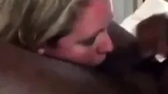 Girl spits bulls cum into cuckolds mouth