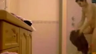 Intimate spying of my naked sister