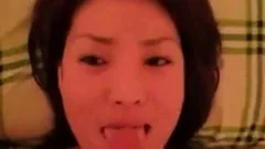 Asian blowjob and facial