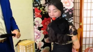 Amateur asian toyer toying at home