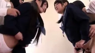 Japanese teen blowjob with creamy mustache