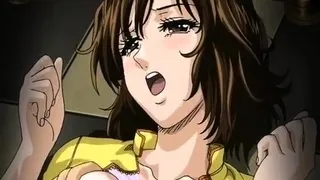 Hentai redhead gives blowjob and having sex