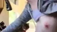 Boltongirl taken from behind over the sink part 1