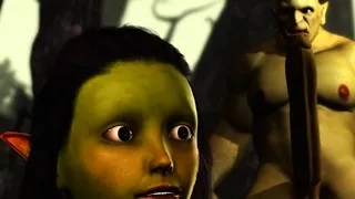 Extreme monster Orge fucks hard Hot female goblin outdoor