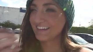 Curvy milf rimmed and fucked outdoors