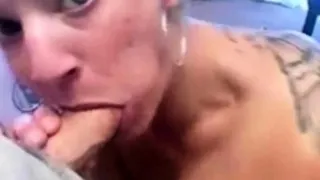 Tattoo Redhead Cute Blowjob Babe