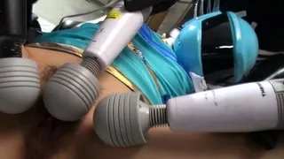 Japanese cosplayer, Brave Blue is squirting, uncensored
