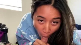 Cute Asian baby girl needs that cock now and she means it