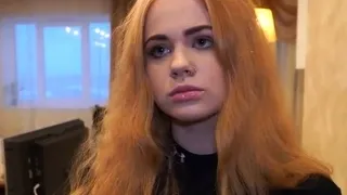 DEBT4k. Red-haired waitress delays debt and fuck