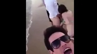 blowjob at beach party