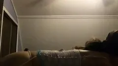 Sissy Kayla vs two dildos